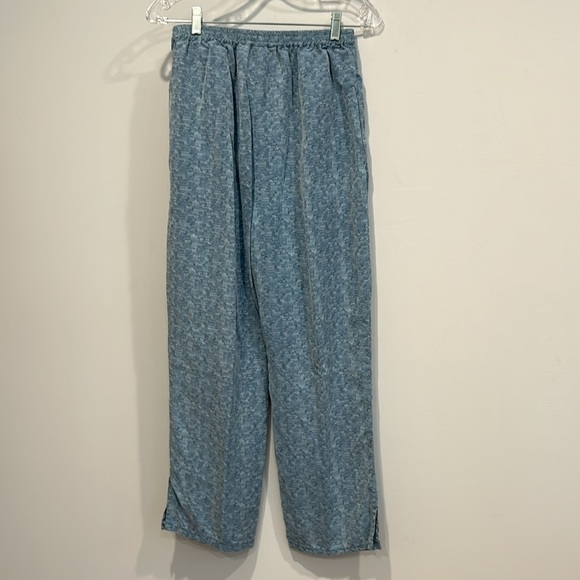 Vintage Simone Chin Chin cotton 2 piece set heathered blue women’s set medium - Picture 9 of 11